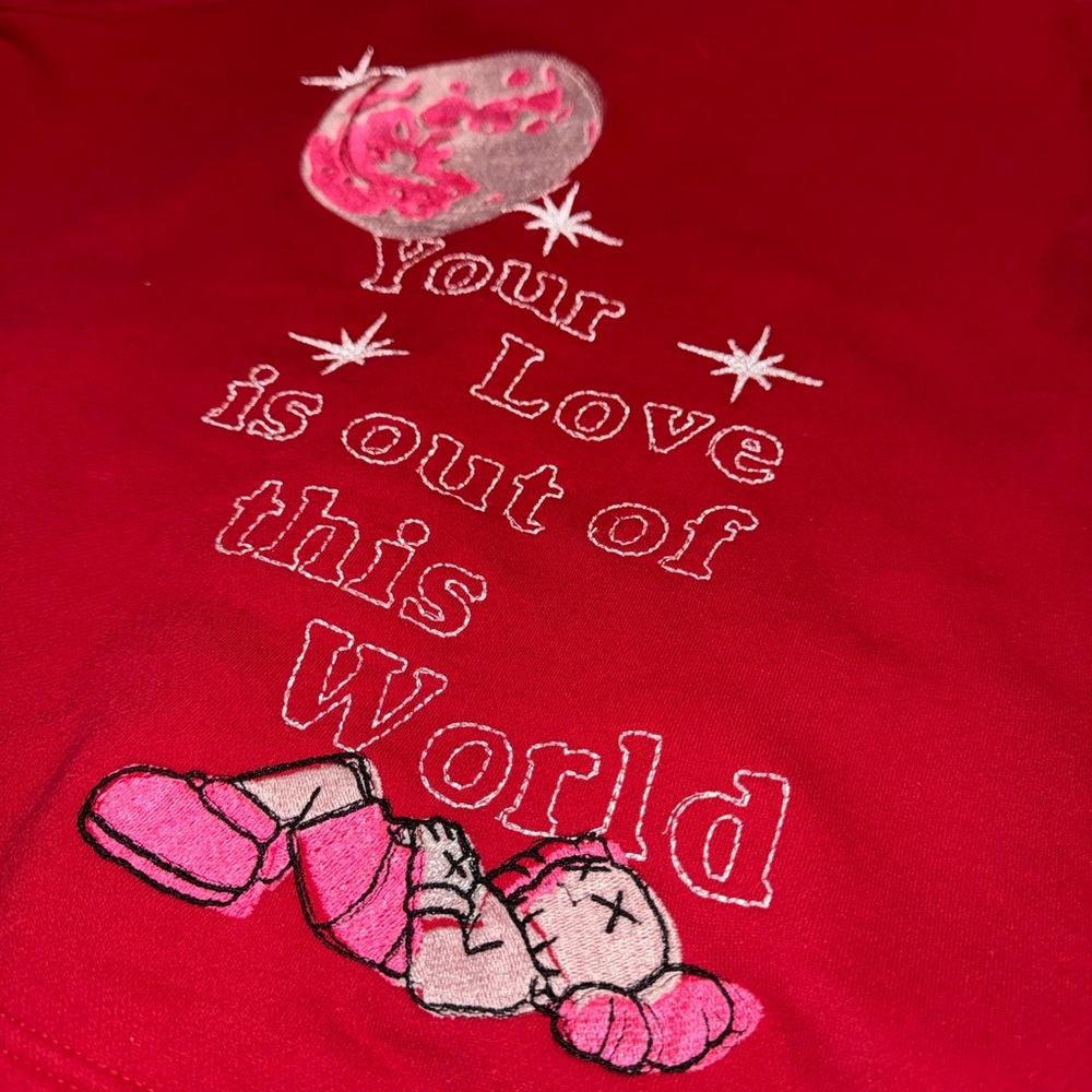 KAWS Red Sweater Cardigan